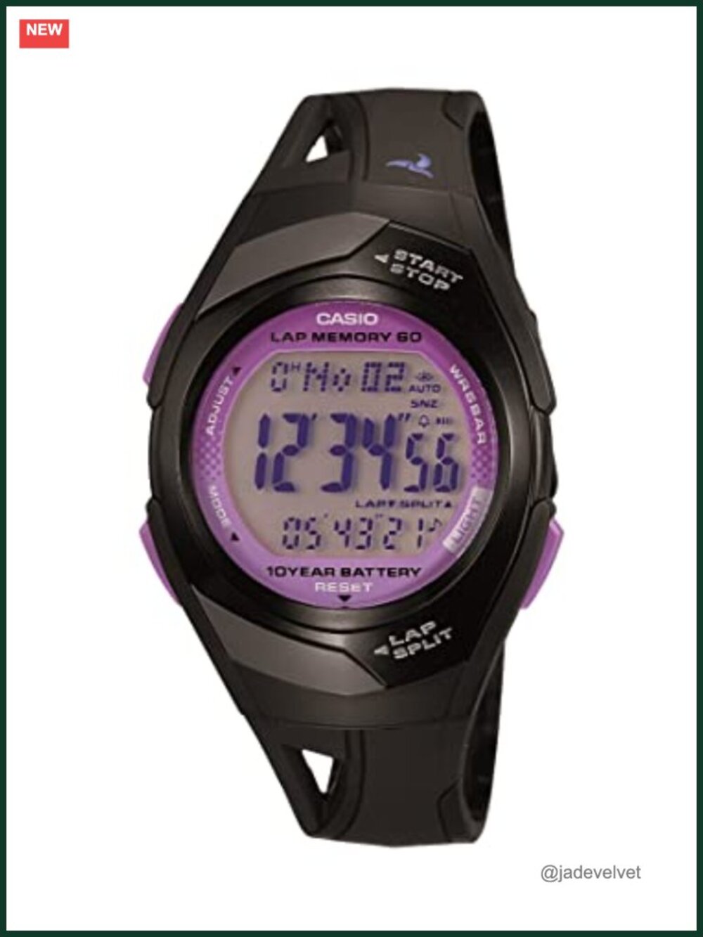 Casio Digital Running Watch, 50M Water Resistant, Stopwatch & Timer